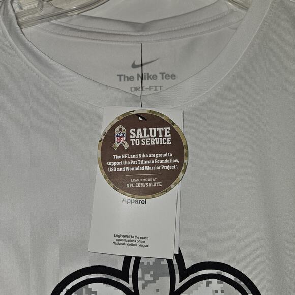 Nike New Orleans Saints Shirt Team Apparel Salute To Service Size Large 14/16 - Picture 4 of 8